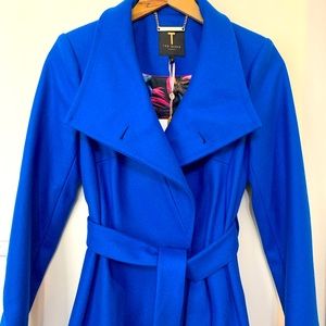 NEW with tags Ted Baker blue coat